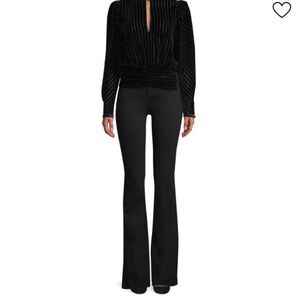 Frame Denim Le High Flare Black